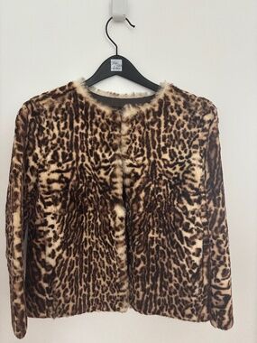 Stunning & Rare JOSEPH Leopard Print Rex Rabbit Fur Jacket - Like New!!